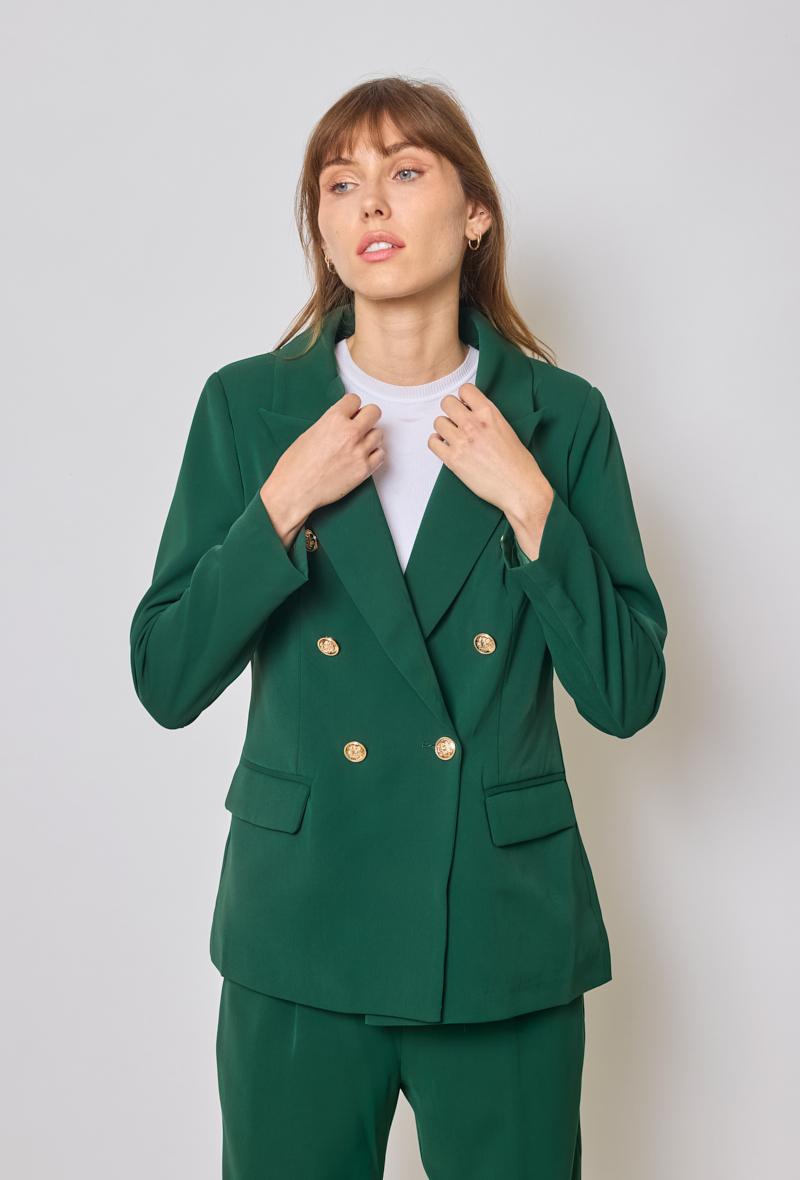 Vestes  Femme Vert sapin H.F 1250. LT4 #c Efashion Paris