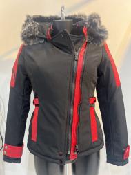 Doudounes Femme Noir/rouge H.F 10717 #c Efashion Paris