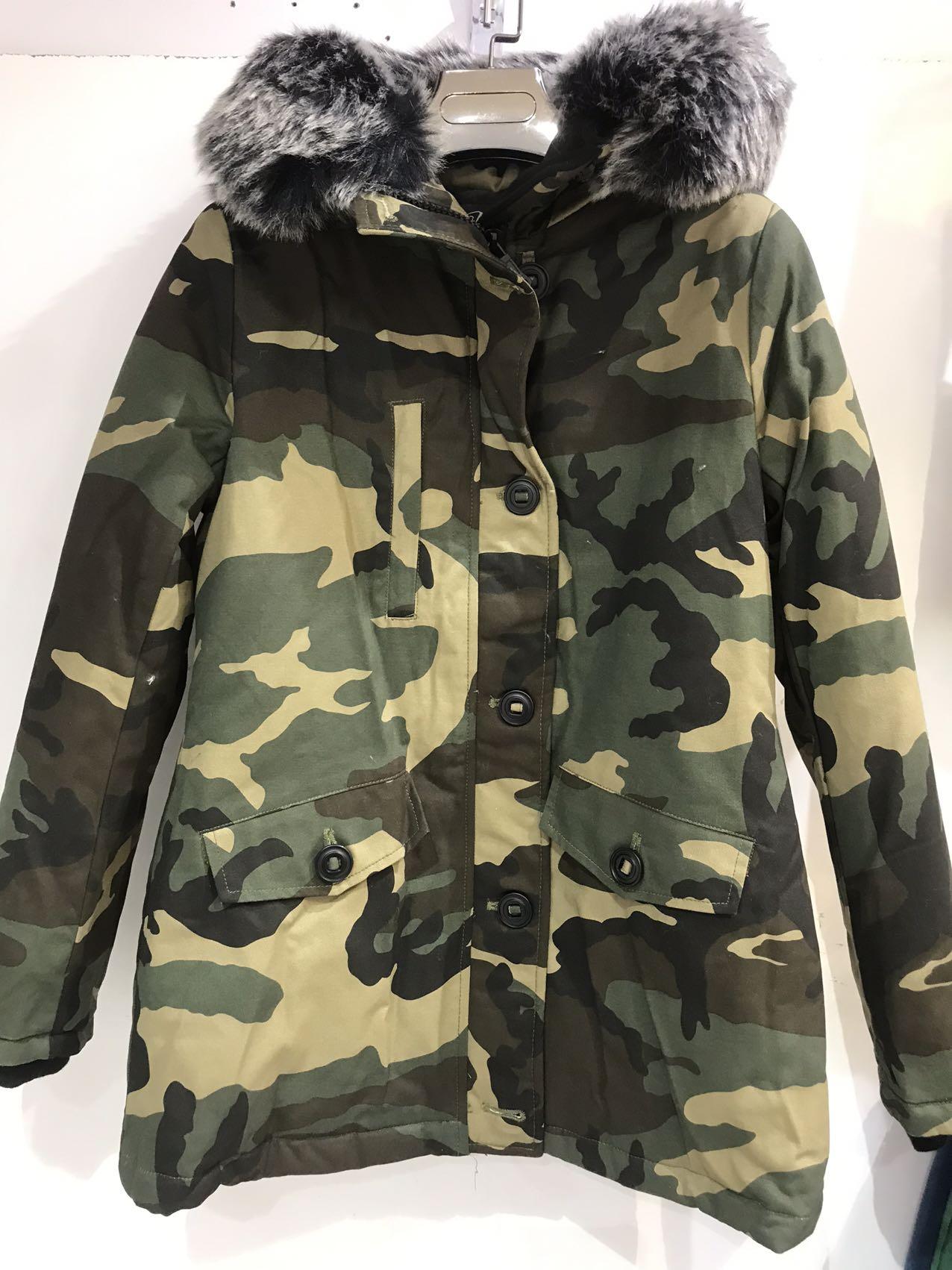 Doudounes Femme Kaki H.F 10801 #c Efashion Paris