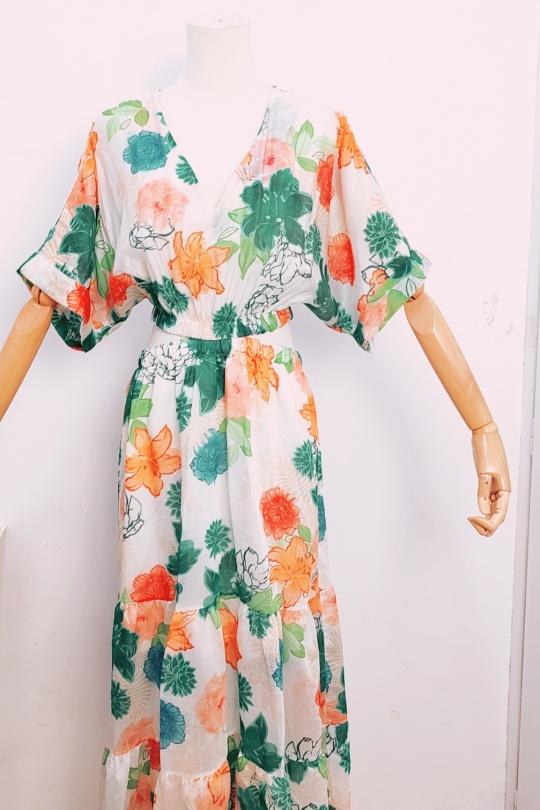 Vestidos largos Mujer Green bellavie 11516 Efashion Paris
