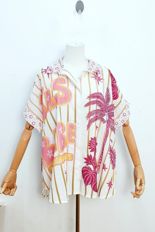 Camisas Mujer Beige bellavie 5339 Efashion Paris