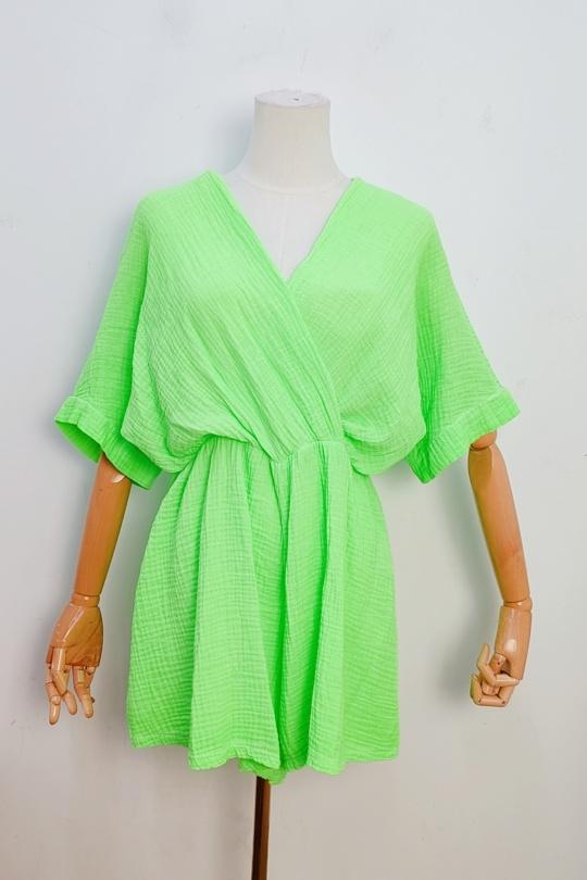 Tute Donna Neon green bellavie 2687B Efashion Paris