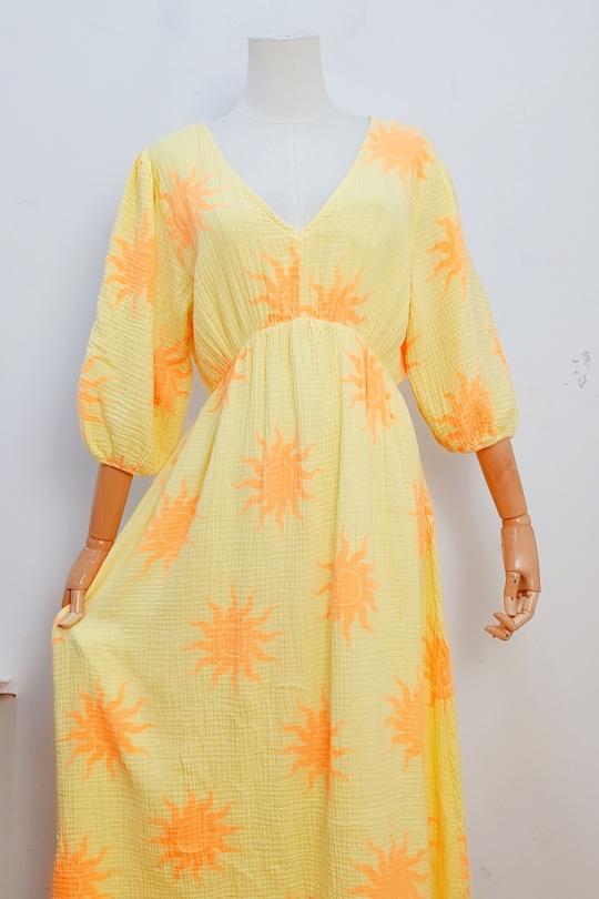 Vestidos largos Mujer Yellow bellavie 9577C Efashion Paris
