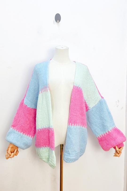 Gilets Femme Rose bonbon bellavie 21273 Efashion Paris