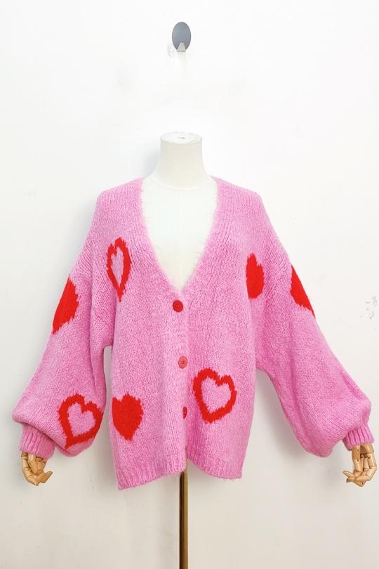Gilets Femme Rose bonbon bellavie 21315 Efashion Paris