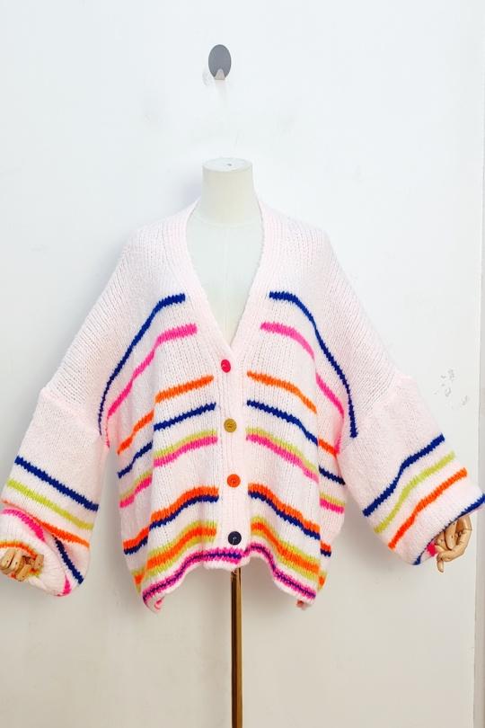 Cardigan Donna Light Pink bellavie 21393 Efashion Paris