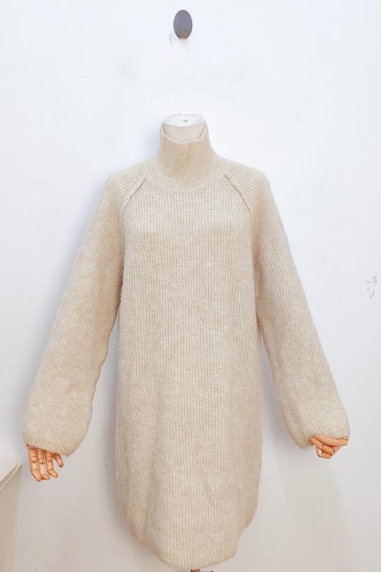 Robes mi-longues Femme Beige bellavie 21710 Efashion Paris