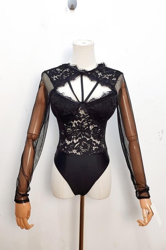 Bodies Femme Noir bellavie 2207 Efashion Paris