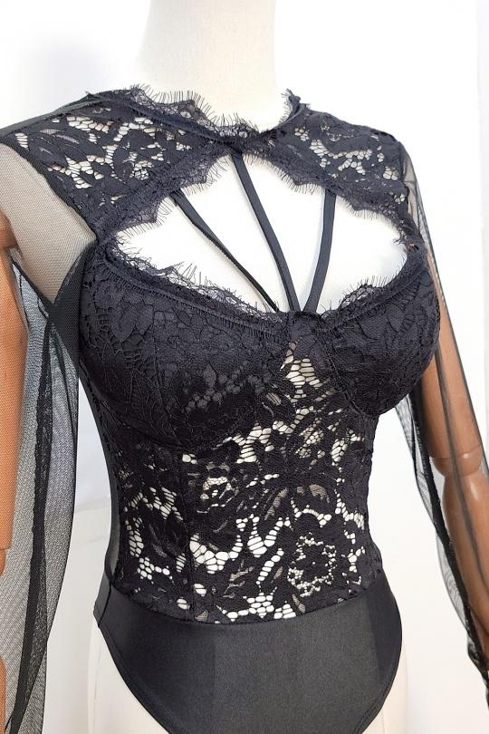 Bodies Femme Noir bellavie 2207 Efashion Paris