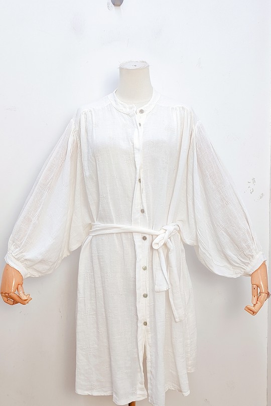 Robes mi-longues Femme Blanc bellavie 94077 Efashion Paris