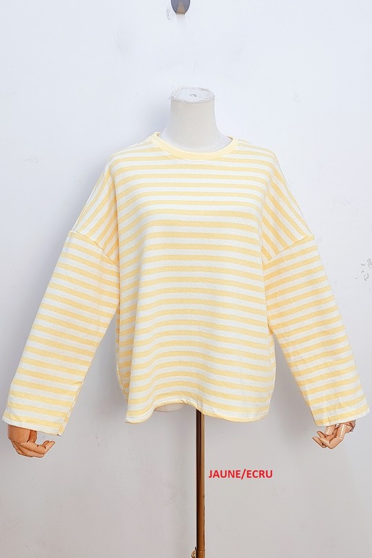 Tops Femme Jaune bellavie 5208T Efashion Paris