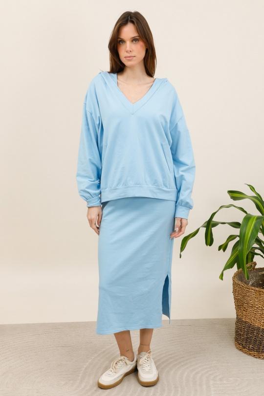 Ensembles Femme Bleu ciel / Bleu bellavie 2634 Efashion Paris