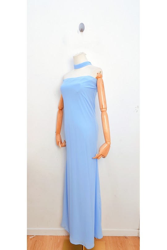 Vestidos largos Mujer Sky blue bellavie 2373 Efashion Paris