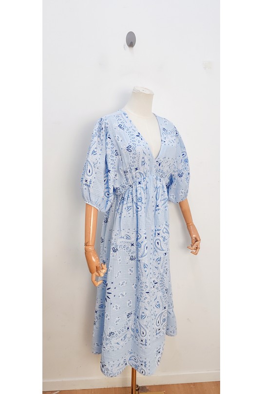 Robes mi-longues Femme Vert Olive bellavie 1398 Efashion Paris