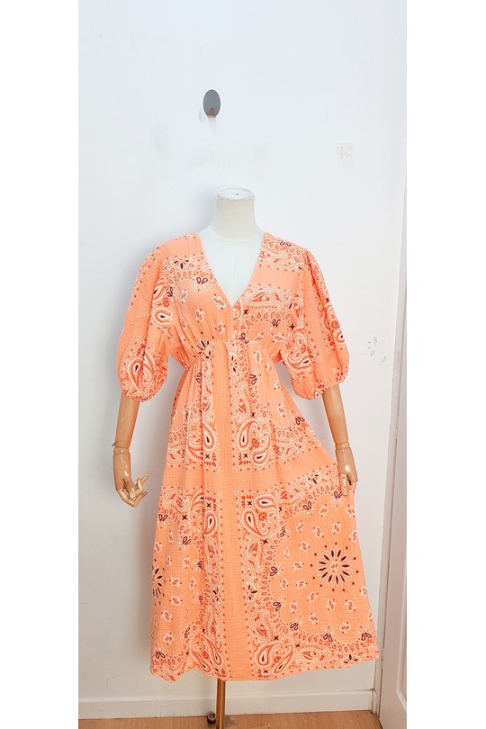 Robes mi-longues Femme Vert Olive bellavie 1398 Efashion Paris