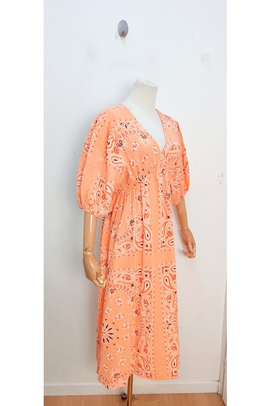 Robes mi-longues Femme Vert Olive bellavie 1398 Efashion Paris