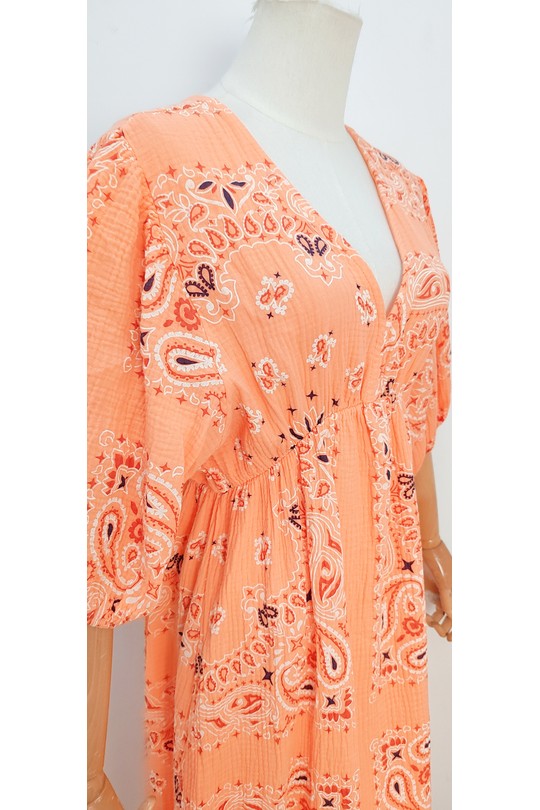 Robes mi-longues Femme Vert Olive bellavie 1398 Efashion Paris