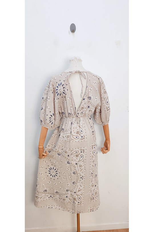 Robes mi-longues Femme Vert Olive bellavie 1398 Efashion Paris