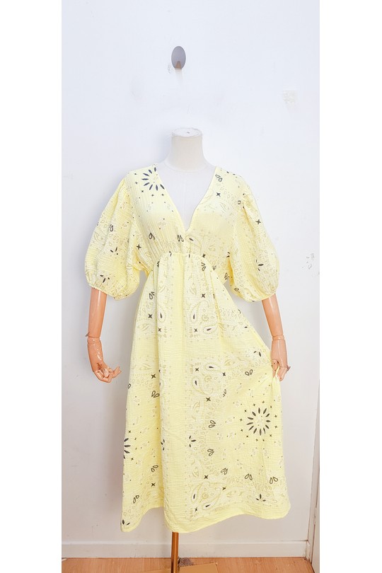 Robes mi-longues Femme Vert Olive bellavie 1398 Efashion Paris