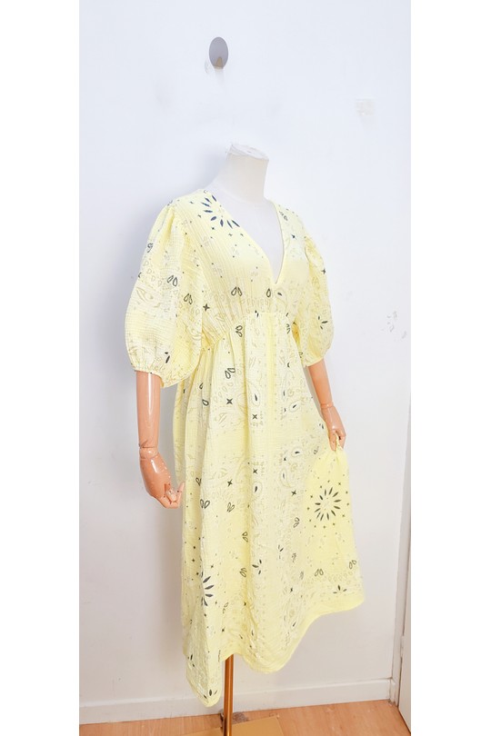 Robes mi-longues Femme Vert Olive bellavie 1398 Efashion Paris