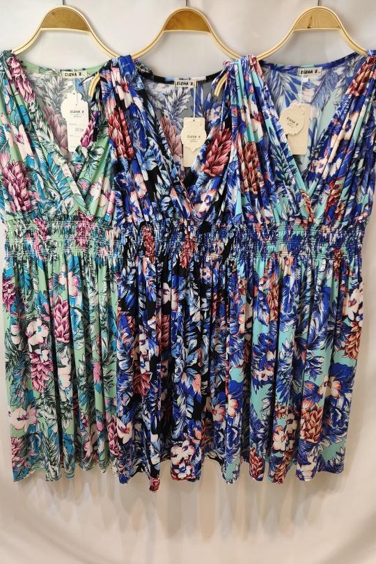 Robes courtes Femme Couleurs mélangées Zoe Mode (Elena Z) 025-53 Efashion Paris