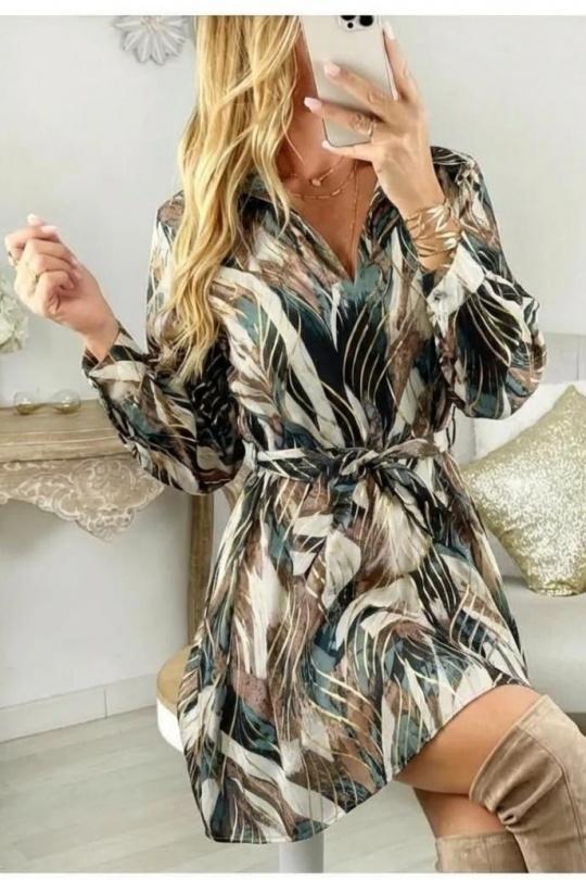 Vestidos cortos Mujer Green Zoe Mode (Elena Z) 2269-3 Efashion Paris