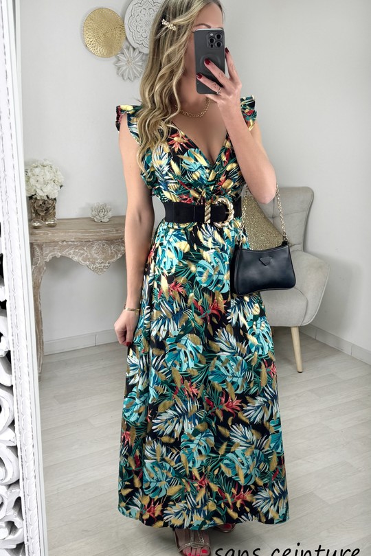 Robes longues Femme Couleurs mélangées Zoe Mode (Elena Z) A137-2 Efashion Paris