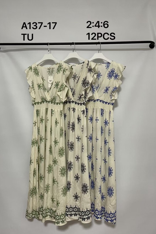 Robes longues Femme Couleurs mélangées Zoe Mode (Elena Z) A137-17 Efashion Paris