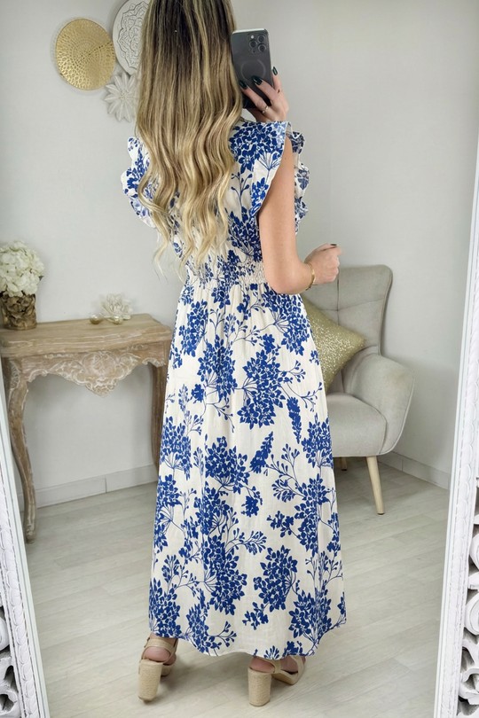 Robes longues Femme Bleu Zoe Mode (Elena Z) A137-21 Efashion Paris