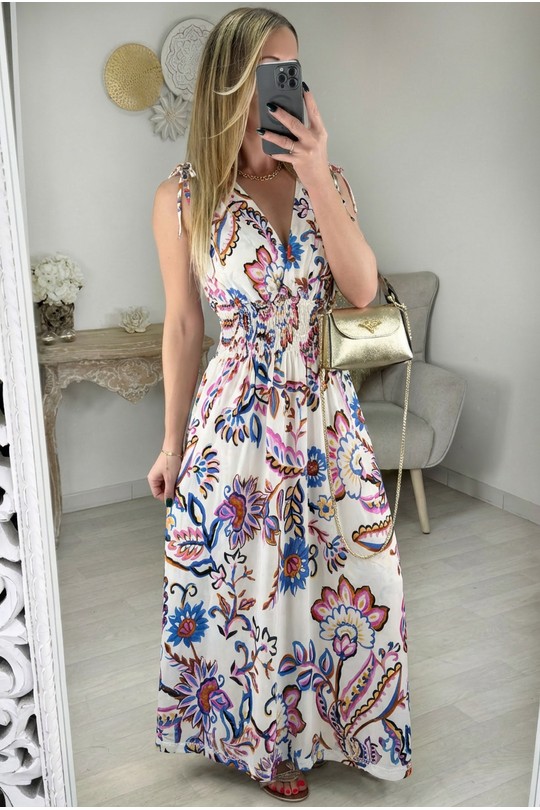 Robes longues Femme Blanc Zoe Mode (Elena Z) 023-96 Efashion Paris