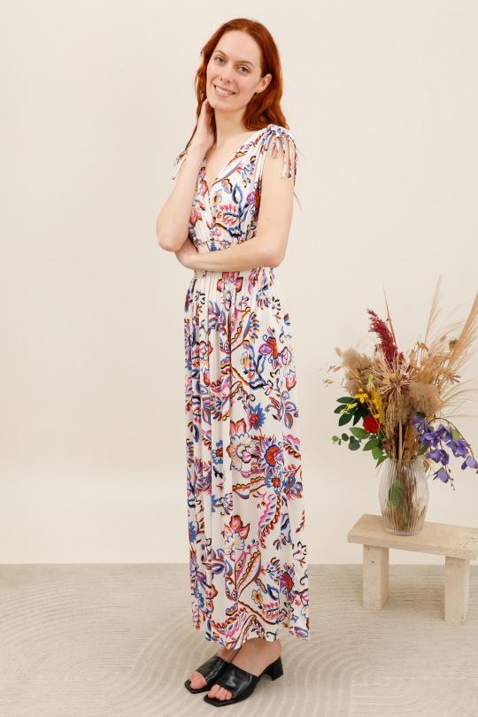 Robes longues Femme Blanc Zoe Mode (Elena Z) 023-96 Efashion Paris