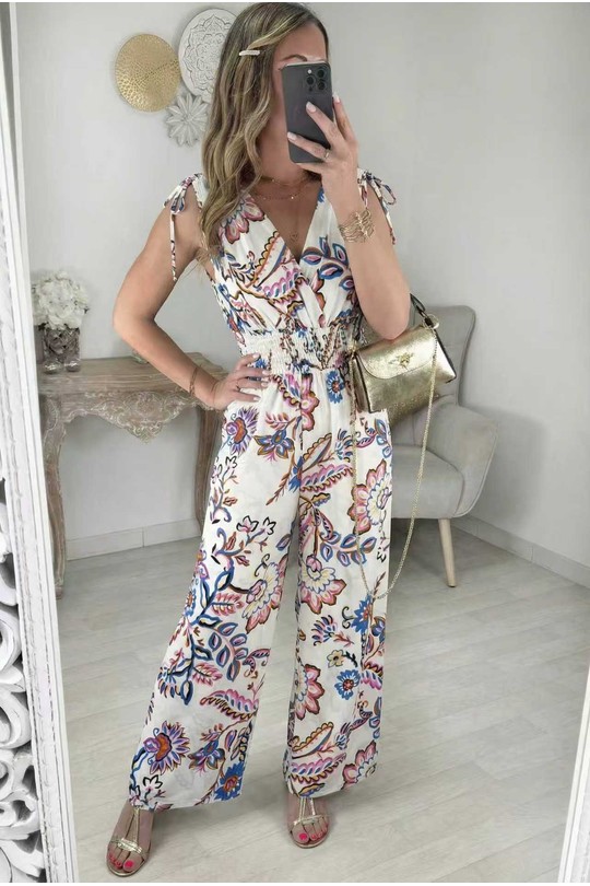 Combinaisons Femme Blanc Zoe Mode (Elena Z) 027-96 Efashion Paris