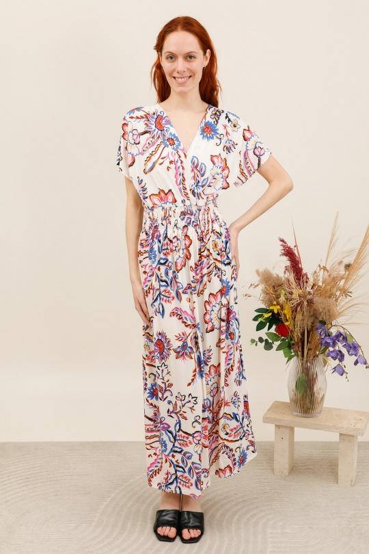 Robes longues Femme Blanc Zoe Mode (Elena Z) 2237-96 Efashion Paris