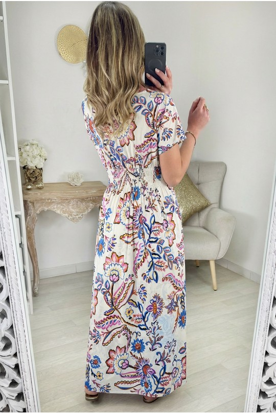 Robes longues Femme Blanc Zoe Mode (Elena Z) 2237-96 Efashion Paris