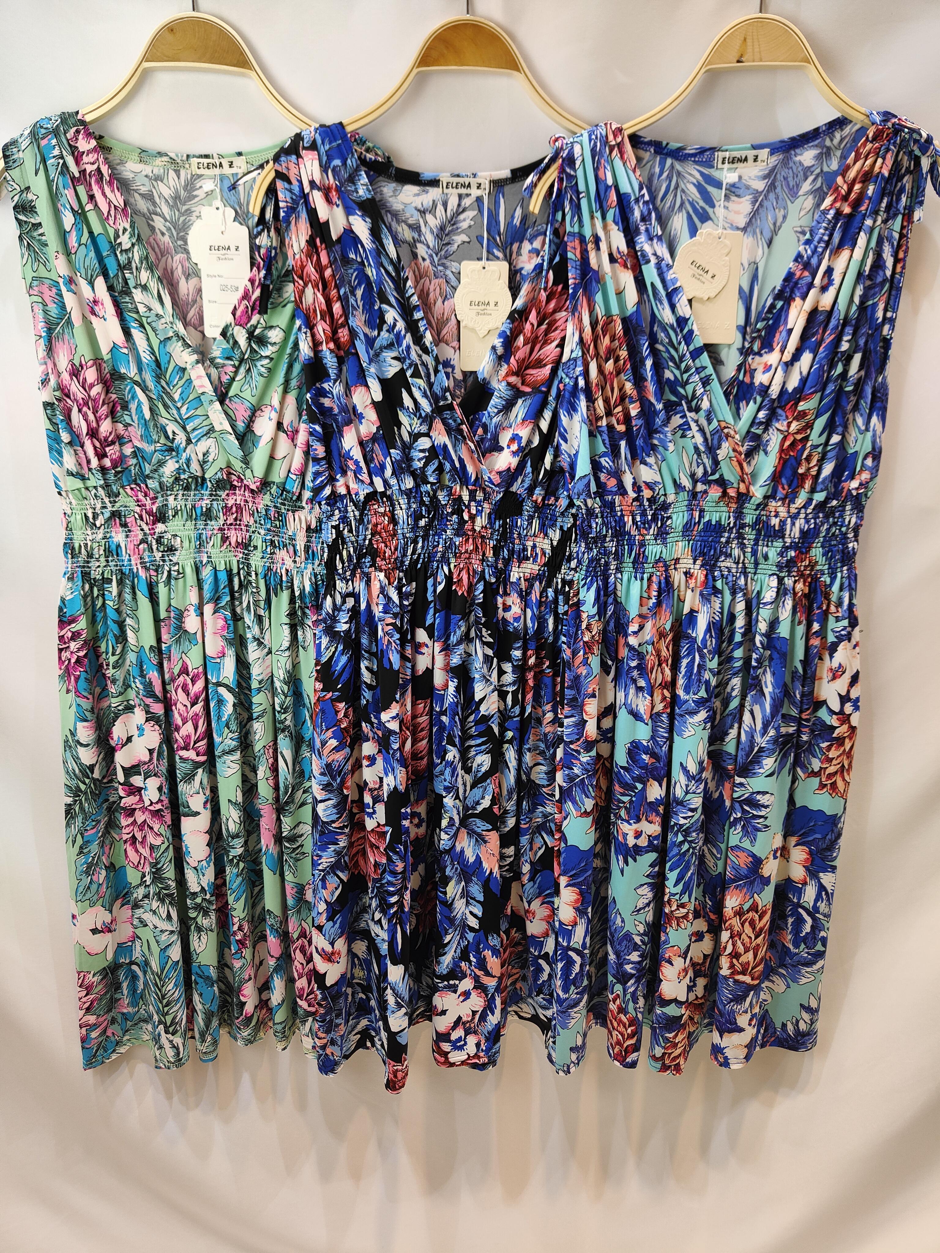 Robes courtes Femme Couleurs mélangées Zoe Mode (Elena Z) 025-53 #c Efashion Paris