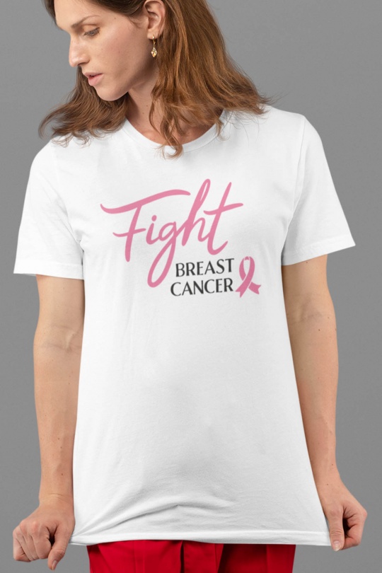 T-shirts Donna White Impression A La Demande I.A.L.D T-SHIRT FEMME FIGHT BREAST Efashion Paris