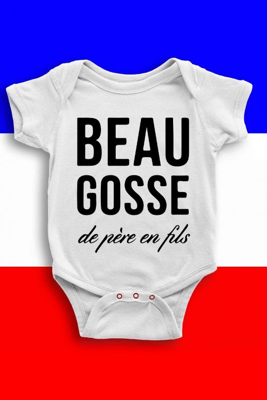 Ensembles & Bodies Enfant & Bébé  Blanc Impression A La Demande I.A.L.D BODY BÉBÉ -  BEAU GOSSE PERE EN FIL Efashion Paris