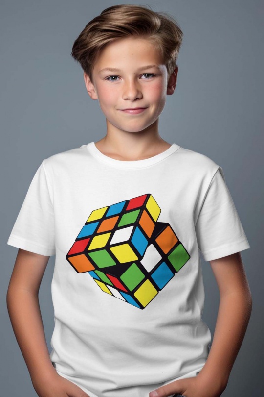Camisetas Niño y bébé  White Impression A La Demande I.A.L.D RUBI CUBE  Efashion Paris