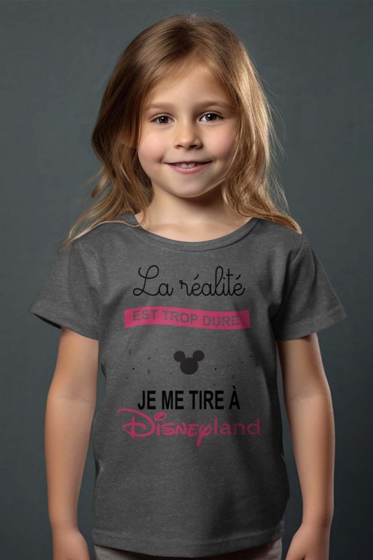 Hauts Enfant & Bébé  Rose Impression A La Demande I.A.L.D ME TIRE DISNEYLAND Efashion Paris