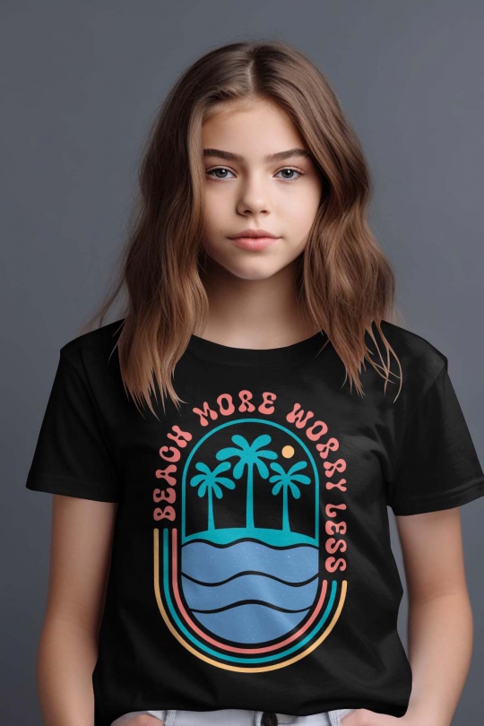 Hauts Enfant & Bébé  Blanc Impression A La Demande I.A.L.D BEACH WORRY Efashion Paris