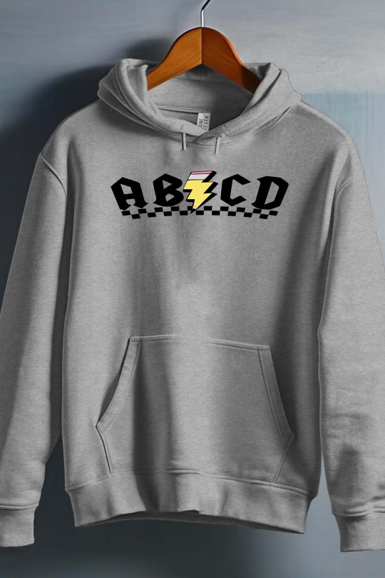 Hauts Enfant & Bébé  Gris Impression A La Demande I.A.L.D ABCD - SWEAT CAPUCHE FILLE Efashion Paris