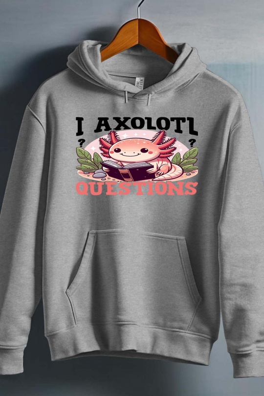 Hauts Enfant & Bébé  Blanc Impression A La Demande I.A.L.D AXOLOTL READ - SWEAT CAPUCHE FILLE Efashion Paris