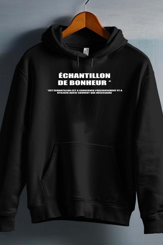 Jerséis Hombre Black Impression A La Demande I.A.L.D ECHANTILLON BONHEUR - SWEAT CAPUCHE HOMME Efashion Paris
