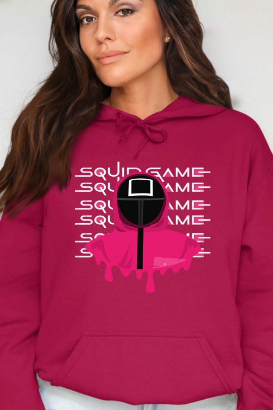 Sweats Femme Bordeaux Impression A La Demande I.A.L.D SOLDIER SQUID - SWEAT CAPUCHE FEMME Efashion Paris
