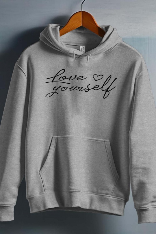Hauts Enfant & Bébé  Rose Impression A La Demande I.A.L.D LOVE YOURSELF - SWEAT CAPUCHE FILLE Efashion Paris