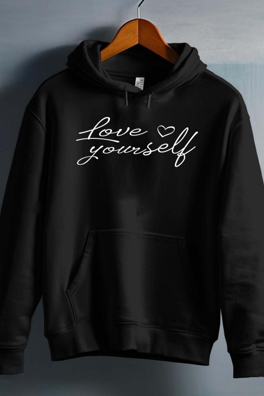 Hauts Enfant & Bébé  Rose Impression A La Demande I.A.L.D LOVE YOURSELF - SWEAT CAPUCHE FILLE Efashion Paris