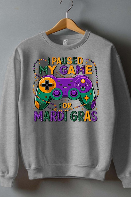 Camisetas Niño y bébé  Grey Impression A La Demande I.A.L.D MARDI GAMER GRAS - SWEAT COL ROND GARÇON Efashion Paris