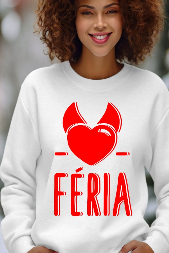 Sudaderas Mujer White Impression A La Demande I.A.L.D FERIA CORNE - SWEAT COL ROND FEMME Efashion Paris