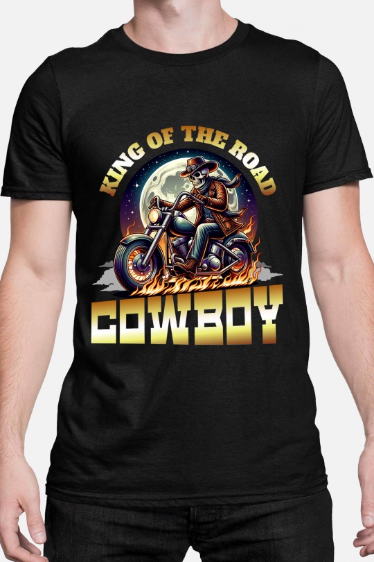 T-shirt Uomo Black Impression A La Demande I.A.L.D COWBOY ROAD - TSHIRT HOMME Efashion Paris