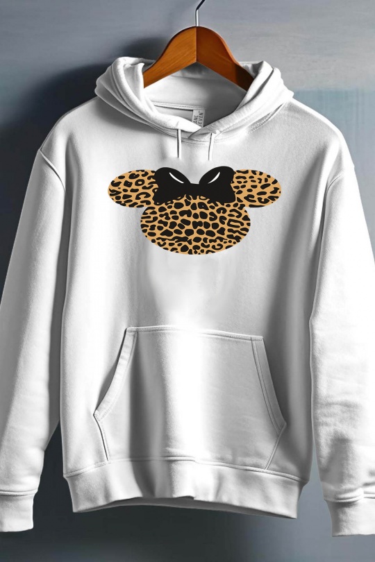 Hauts Enfant & Bébé  Blanc Impression A La Demande I.A.L.D LEOPARD NOEUD - SWEAT CAPUCHE FILLE Efashion Paris